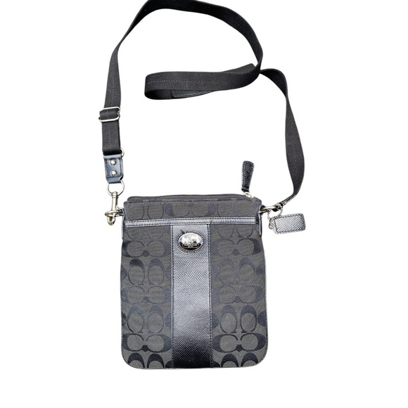 Coach Black Crossbody Bag with Structured Design - Picture 1 of 7